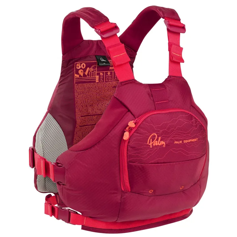 2025 Palm Equipment Riff Side Entry PFD Chilli